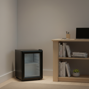 Mini Refrigerador Portátil para Hoteles Pequeños, con Puerta Transparente, para Almacenamiento en Frío, Barra de Hielo, Vinoteca - Product Image 1