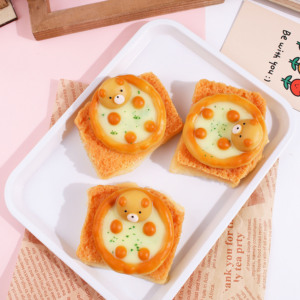 Simpatico piccolo orso Toast animale TPR <span class=keywords><strong>Squishy</strong></span> Stress Relief giocattolo per bambini e adulti-novità grazioso giocattolo antistress - Product Image 1