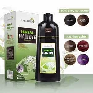 Shampoo Colorante alle Erbe 3-in-1, Colorazione Rapida <span class=keywords><strong>Senza</strong></span> <span class=keywords><strong>Ammoniaca</strong></span>, Tinta Permanente <span class=keywords><strong>per</strong></span> Copertura <span class=keywords><strong>Capelli</strong></span> Grigi - Product Image 1