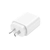 Adaptateur de charge rapide GaN 2A1C PD3.0 30W à haute efficacité avec prise AU pour l'Australie IEC EN62368