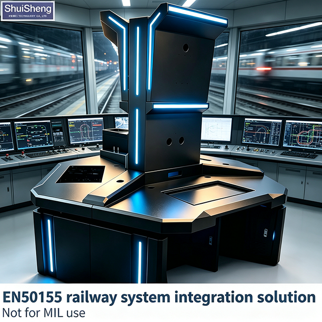 Anti Vibration Heavy Duty  Console with Wide Operating Temperature Range for Railway Control Systems   Operator Console
