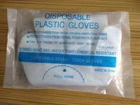 Gants jetables en HDPE/PE transparents et épais SHUOYA, emballage personnalisé, moins chers, pour produits de coloration capillaire, avec emballage individuel