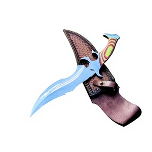 Nuevo Cuchillo Bowie de Caza de Acero al Carbono Personalizado de Calidad Premium para Camping al Aire Libre, Hoja Recta con Punta Caída, Mango de Madera, OEM, Muy Afilado - Product Image 3