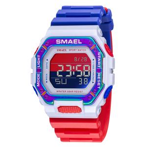 Montre électronique à LED SMAEL 8059, montres numériques pour hommes, montres en plastique étanches - Product Image 6