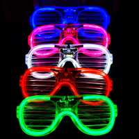 Lunettes LED Lumineuses Fluorescentes en Forme de Cœur pour Concerts, Fêtes, Encouragements, Nouveautés, Accessoires de Fête en Gros, Jouets, Décorations de Fête