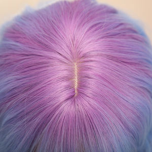 Smilco วิกผมบ๊อบไล่ระดับสีฟ้า-ม่วง-วิก SM039สังเคราะห์14นิ้วขั้นสูง - Product Image 4