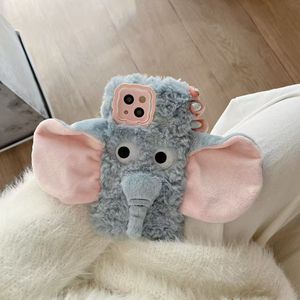 New Sang Trọng Dễ Thương Ấm Thỏ Tóc Sang Trọng Mềm Bìa Shell Cho <span class=keywords><strong>Iphone</strong></span> 11 12 13 14 15 16 Cộng Với Pro Max Điện Thoại Di Động Trường Hợp - Product Image 4