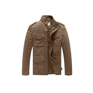 Abrigo de algodón barato OEM personalizado de fábrica 2023 para <span class=keywords><strong>hombre</strong></span>, chaqueta cortavientos informal ajustada con cuello levantado, chaqueta de campo para <span class=keywords><strong>hombre</strong></span>, chaqueta Cargo - Product Image 1