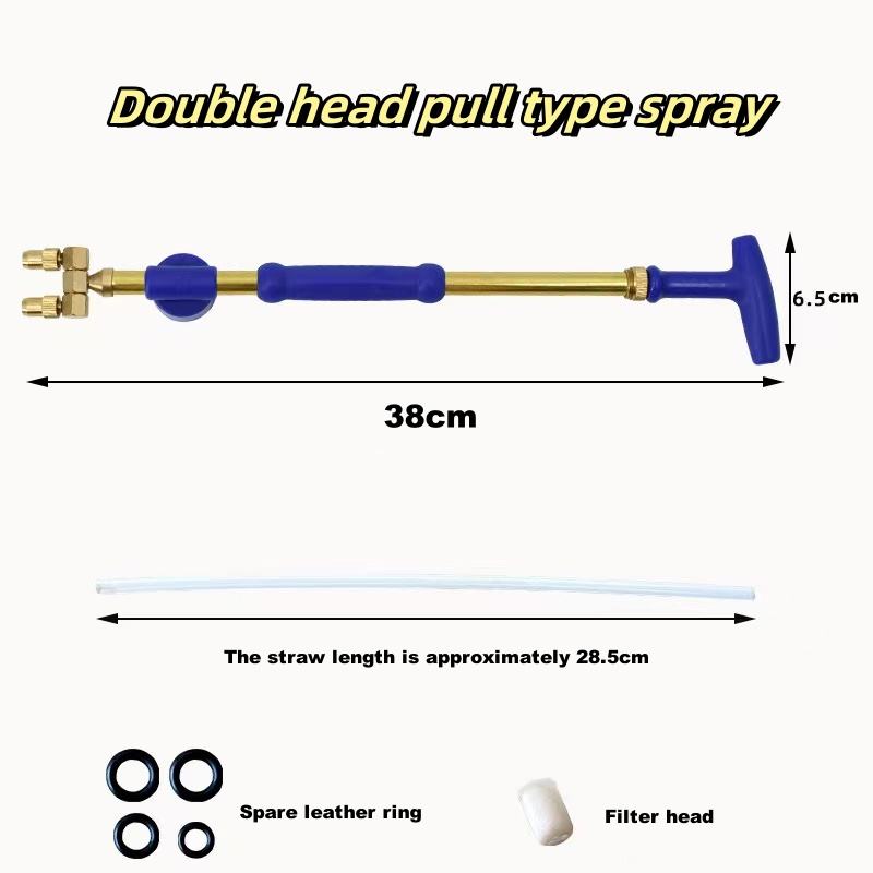 Double tête de pulvérisation