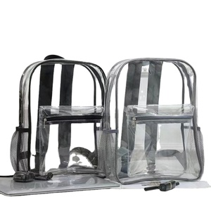 Custom Wholesale OEM Unisex <b>Waterproof</b> Transparent Workbag Travel Heavy Duty See Through PVC Clear <b>Backpack</b> for <b>School</b> Kids - Product Image 1
