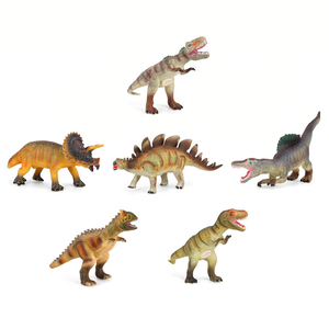 UCOK - Juego de 6 Dinosaurios de Vinilo con Sonidos IC, 38 cm, Animales de Peluche Suaves para Niños, Juego de Educación Temprana - Product Image 1