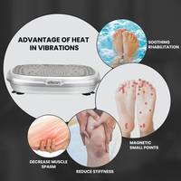 Plateforme vibrante à oscillation verticale avec plaque vibrante d'exercice en métal et ABS de haute qualité pour le fitness du corps entier