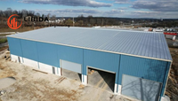 Bâtiment de stockage en acier à haute stabilité, bâtiment industriel standard pour entrepôt frigorifique