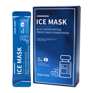 Masque en poudre de peptides de cuivre Ghk-cu, anti-rides et anti-âge, masque facial en gelée d'argile rajeunissant, peeling froid personnalisé OEM - Product Image 2
