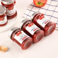 450ml 300ml 250ml 225ml 200ml 180ml 135ml Stoples Penyimpanan Makanan Selai Saus Bumbu Kacang Bulat Stoples Kaca Kosong untuk Madu dengan Tutup Dalam