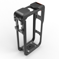 Gabbia Protettiva per Fotocamera Insta360 X6 in Lega di Alluminio con Punti di Montaggio Multipli per Vlogging e Riprese Professionali