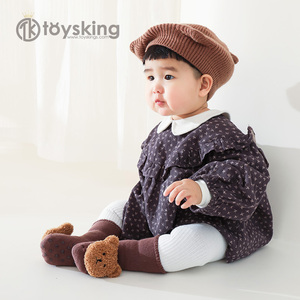 Autunno e inverno cerchio di lana ispessito per neonati calzini antiscivolo per bambini calzini da pavimento per bambini - Product Image 2