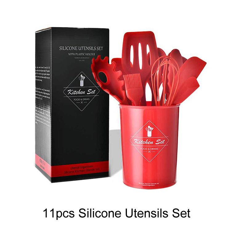 8-piece Black Stainless Handle