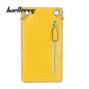 Bolso Bandolera para Teléfono Baellerry para Mujer, Patrón de Cocodrilo, Cuero PU con Ranuras para Tarjetas, Cierre de Hebilla, Amarillo - Product Image 3