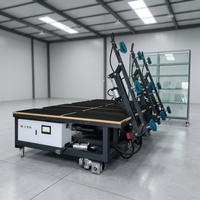 Table de chargement de verre PLC à commande à distance, multi-ventouses, à déplacement automatique, haute précision, certifiée CE, pour usine