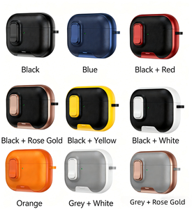 Estuche de Cuero Magnético de Lujo con Llavero para Auriculares AirPods <span class=keywords><strong>Pro</strong></span> 2/3/4, Funda Protectora a Prueba de Golpes para Auriculares BT - Product Image 6