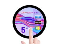 AIsmartlink Waveshare Écran tactile rond de 5 pouces, résolution 1080 * 1080, tactile 10 points, compatible avec Raspberry Pi 5