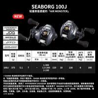 DAIWA SEABORG moulinet électrique en acier inoxydable roue de comptage 6.3:1 rapport de vitesse main gauche pêche à la traîne lac grand jeu pêche