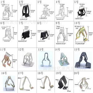 Clips Metálicos para Coche Yi Lai, de Acero Inoxidable, Tipo V y Tipo A, para Salpicadero y Maletero, 10mm, 15.5mm, 20mm, Reparación y Reemplazo - Product Image 5
