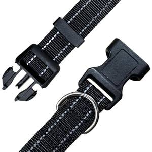 Collares para mascotas con relleno suave reflectante, nailon transpirable, logotipo personalizado, Collar de perro de nailon de seguridad ajustable - Product Image 2