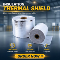 Rouleau d'isolation thermique pour toiture en mousse EPE avec feuille d'aluminium réfléchissante pour économiser l'énergie, pour entrepôts, bâtiments industriels et commerciaux