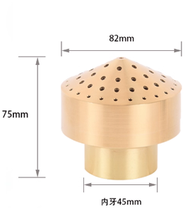 Buse de fontaine à eau en laiton poreux, <span class=keywords><strong>colonne</strong></span> de diffusion, tête de pulvérisation, différentes tailles, provenant de l'usine, entraînement à engrenages 360°, utilisation en <span class=keywords><strong>jardin</strong></span> - Product Image 2