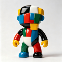 Figurine de personnage Alien en PVC moulé par injection personnalisée, bloc de couleur, pour la promotion de la marque et la décoration intérieure