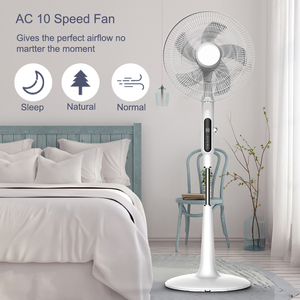 Ventilateur d'urgence électrique DC LED télécommandé en plastique avec veilleuse à faible bruit pour l'extérieur, les hôtels, les voitures et les camping-cars. - Product Image 5