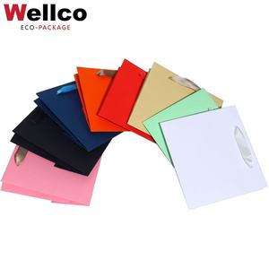 Nhà sản xuất giá tùy chỉnh Túi Quà Tặng đầy màu sắc <span class=keywords><strong>Polyester</strong></span> dây xử lý túi giấy đặt hàng số lượng lớn - Product Image 2