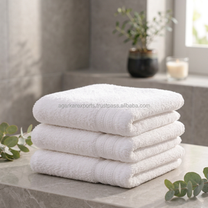 Toalla facial 100% algodón, 600 GSM, diseño jacquard, secado rápido, toalla deportiva para hotel, spa, gimnasio y uso personal diario. - Product Image 5