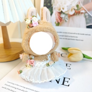 Colección de Pelucas de Novia con Velo de Perlas para Muñecas de 15 cm, Hechas a Mano, con Diseño de Dibujos Animados, Modernas y Lindas, Venta al por Mayor - Product Image 4