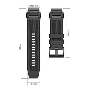 Nouvelle Arrivée Bracelet de Montre en Caoutchouc 22mm 26mm Remplacement <span class=keywords><strong>Fenix</strong></span> Quick Fit pour Montre Garmin - Product Image 2