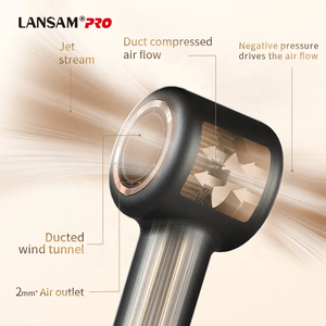 Brushless Hollow Strong Wind Negative Ions Hair Dryer Fast Drying with Magnetic Nozzles One <b>Step</b> Oem Odm Service - Product Image 2