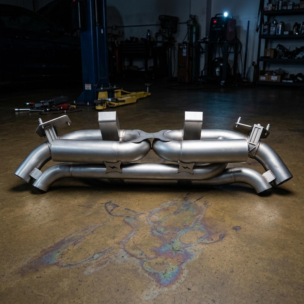 VantaFlow 1.5mm T304 Catback Exhaust System for Porsche 911 991/991.1/991.2 Turbo 3.8T 2017-2019 Performance Exhaust Pipes With Muffler