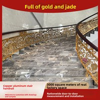 Foshan Drehbare Aluminium-Kunsttreppe Handläufe; Neue Maßgefertigte Geländer im Chinesischen und Europäischen Stil für Doppelhaushäuser