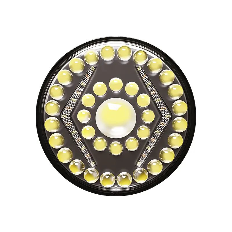 ไฟ LED สำหรับขับรถอัตโนมัติ7นิ้ว45W ลำแสงต่ำ/สูงต่ำไฟหน้า LED สำหรับรถจักรยานยนต์