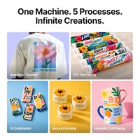 Four de séchage DTF Xtool WonderPress, presse à chaud automatique pour T-shirts et four de cuisson artisanal avec purificateur d'air pour vêtements