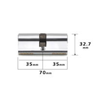 Serrure à cylindre de porte en aluminium, 5 broches, livraison gratuite en chine, profil européen, bon marché