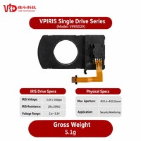 Motor Stepper VPRS029 Single P-Iris Phi19.6-20.26mm 2.6-3.3V untuk Pemantauan Kamera Keamanan Iris Aperture Motor Stepper Kompak