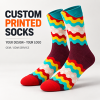 Chaussettes d'automne pour adultes Mushafier personnalisées OEM - Polyester/Nylon/Coton/Fibre de bambou/Laine, résistantes aux déchirures, séchage rapide