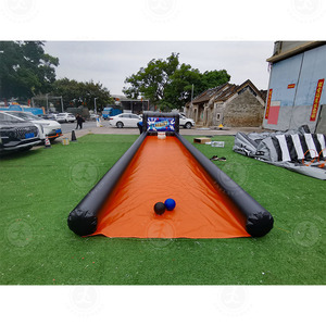 2024 Logotipo personalizado Pvc Inflable Bowling Alley Game Equipment Inflable Alley Bowling Pins y Zorb Ball - Product Image 4
