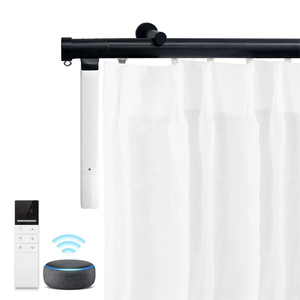Rails en H motorisés modernes en métal et systèmes électriques de <span class=keywords><strong>rail</strong></span> de <span class=keywords><strong>rideau</strong></span> pour une gestion pratique des rideaux avec accessoires - Product Image 1