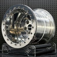 Jantes forgées personnalisées pour voitures de course, 3 pièces, 15X10 17X5, avec système Beadlock, pour Mustang, Camaro, Mazda RX-7, RX-8, Challenger
