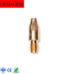High Quality CNAWELD All Size M8x30x0.8 1.0 1.2 E-Cu CuCrZr Contact Tip Binzel Type MB 36KD MIG Welding Torch Accessories