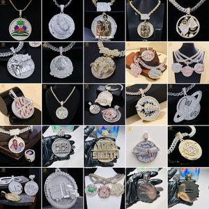 Gra Chứng Nhận Iced Moissanite Kim Cương 3D Phim Hoạt Hình Mặt Dây Chuyền Tùy Chỉnh Hip Hop 925 Bạc Với Vvs Chuỗi Đồ Trang Sức Mỹ Cho Nam Giới - Product Image 4
